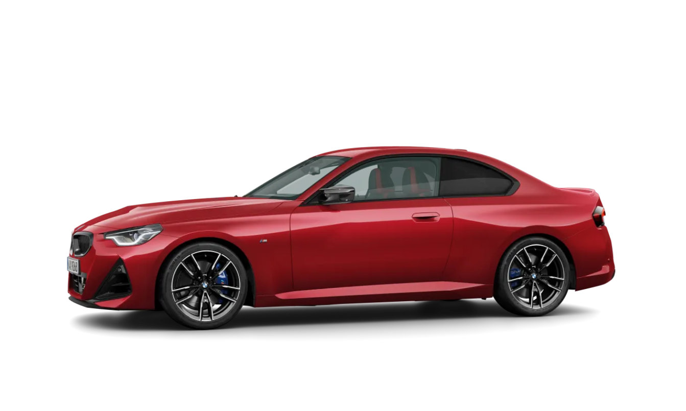 Rotes Sportauto, Seitenansicht